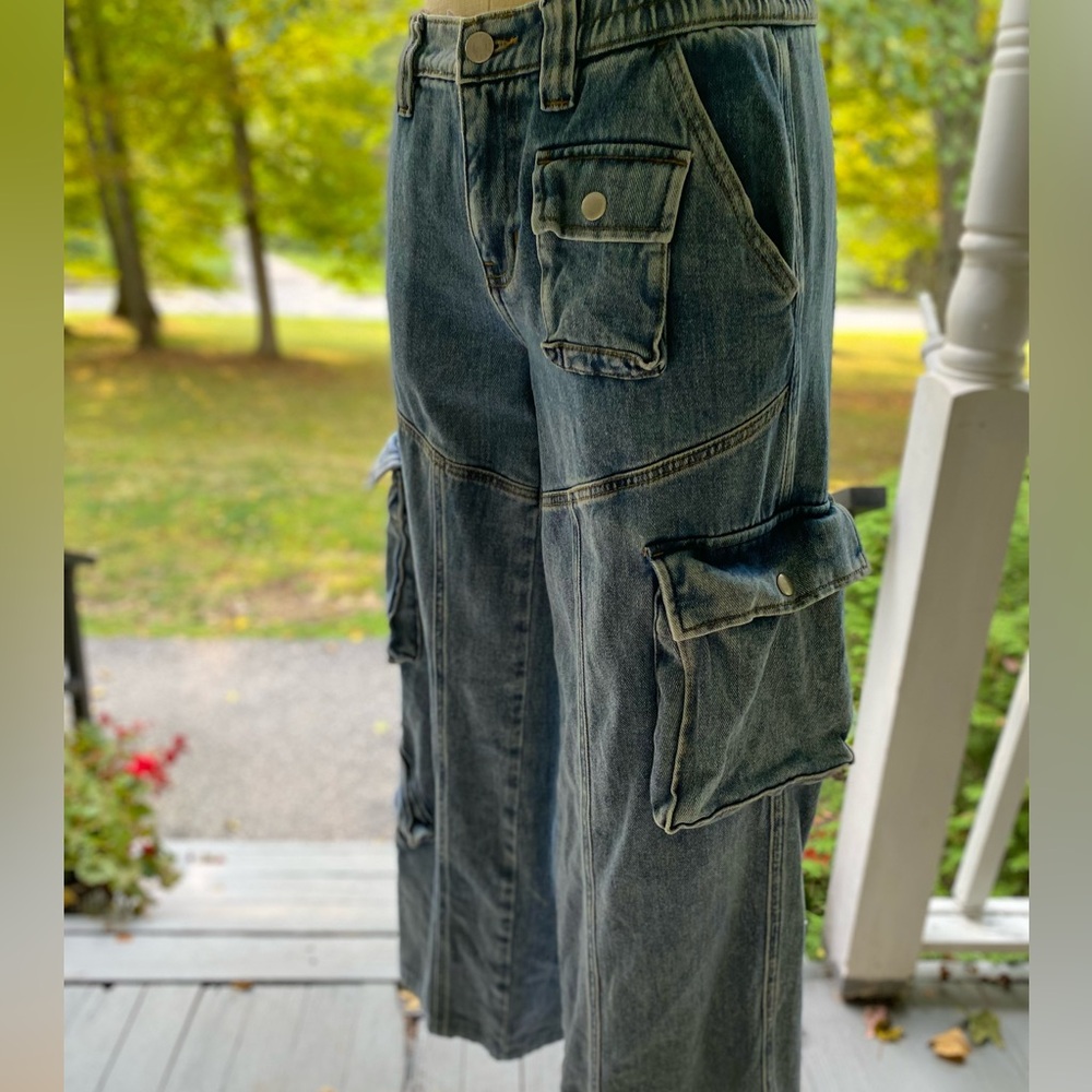 PacSun Relaxed Fit Denim Cargo Jeans